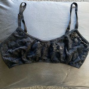 *Black* Lace Bralette - adjustable straps & back closure by For Love & Lemons